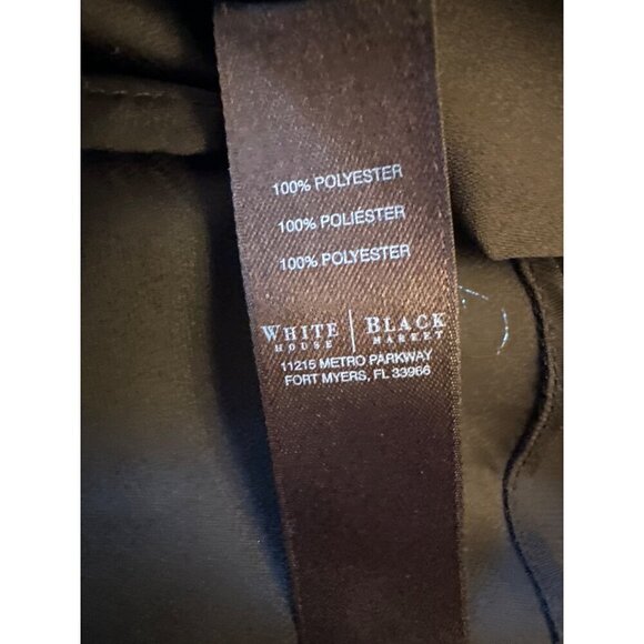 White House Black Market Womens Black Sleeveless Halter Top L - Picture 4 of 4